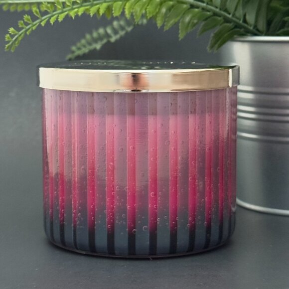 BBW Raspberry Mimosa White Barn Bath & Body Works 3 Wick Candle - Picture 2 of 10